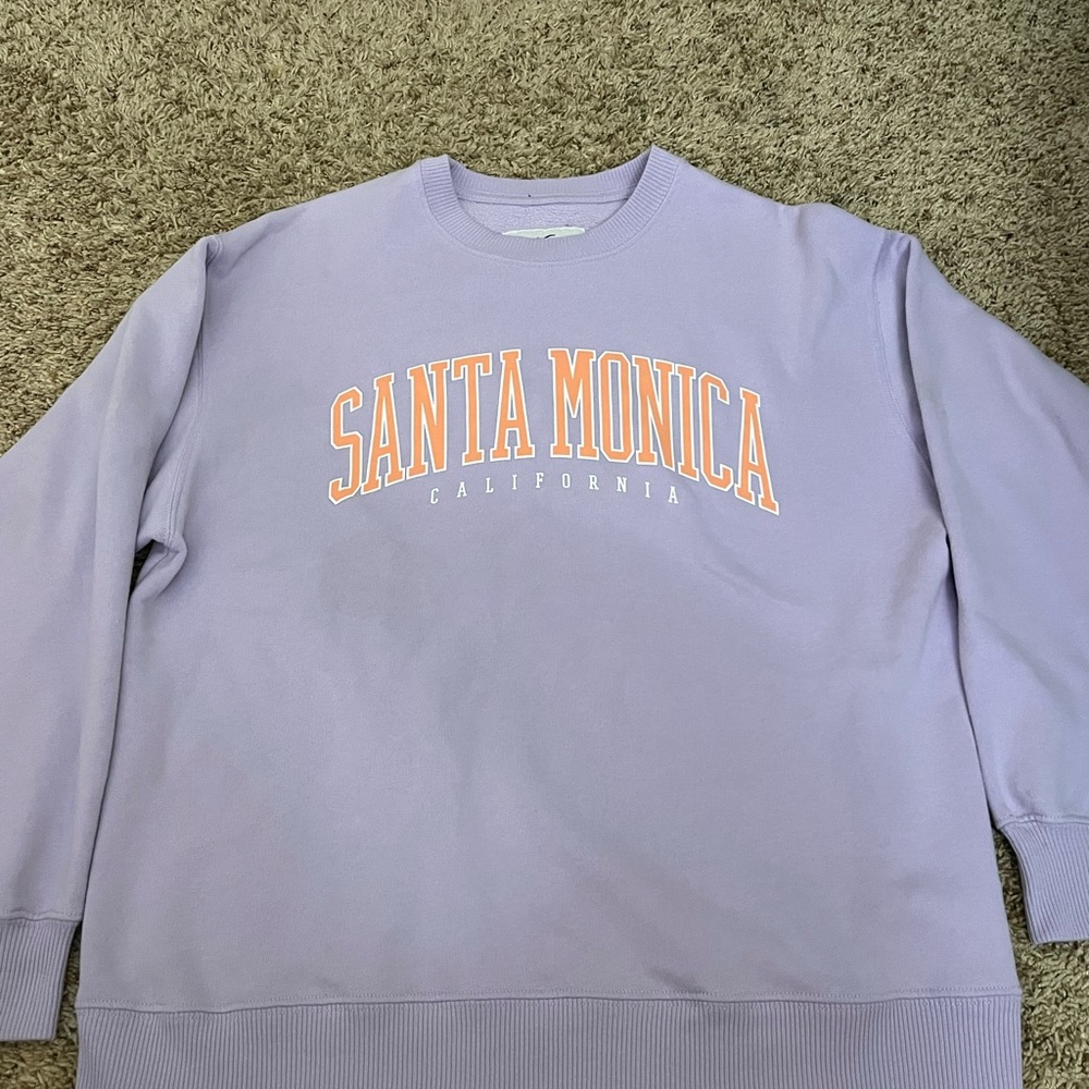 purple crew neck